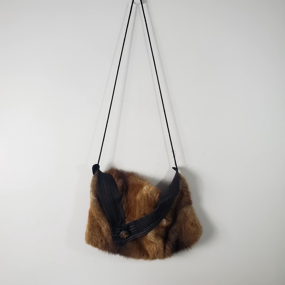 Vintage Real Fur Handbag Classy 1950's High Fashion unique